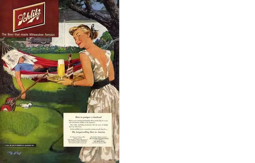 Vintage Summer Schlitz ad