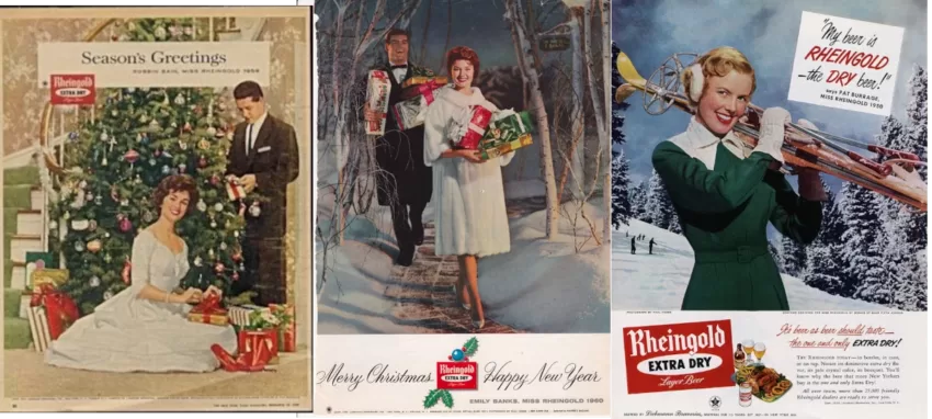 Miss Rheingold Xmas Ads