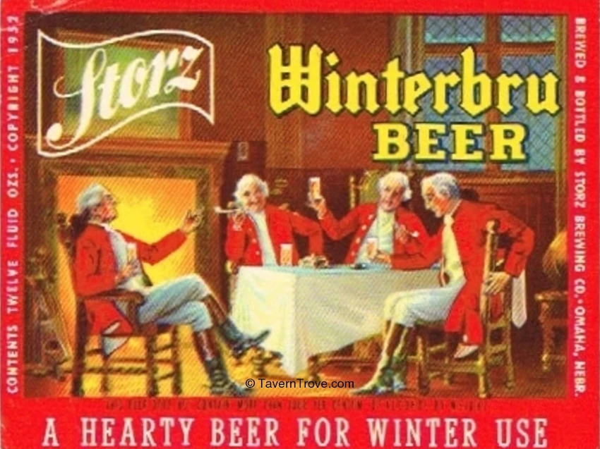 Storz Winterbru Beer Label Winter