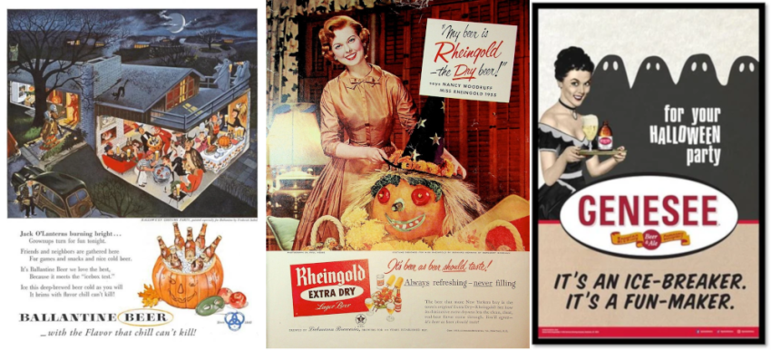 Vintage ads for Ballantine, Rheingold and Genesee
