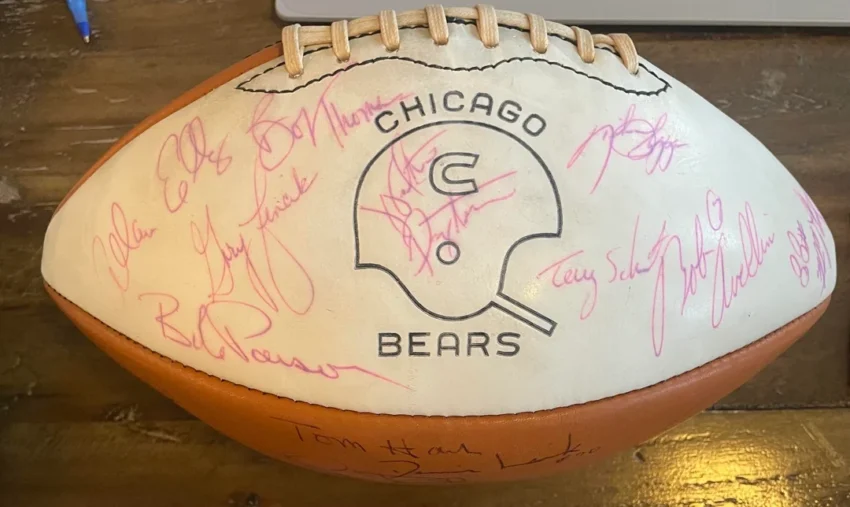 Autographed 1979 Bears football